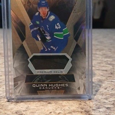 2025-26 Black Diamond Base Premium Relic Stick #BDB-QH Quinn Hughes 24/25