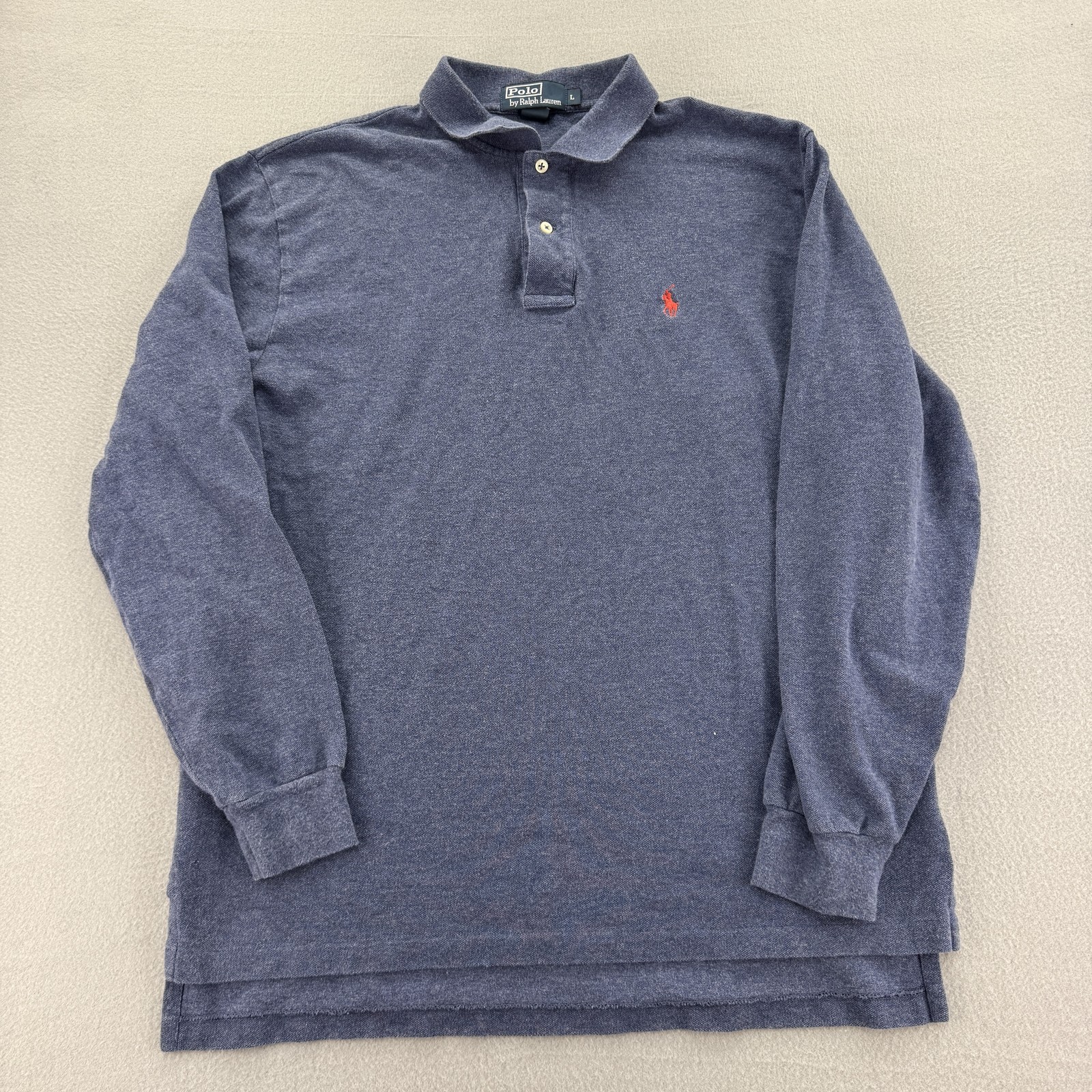 Polo Ralph Lauren camicia uomo grande manica lunga maglia pullover pony ricamato