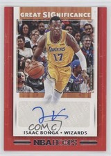 2019-20 Panini NBA Hoops Great SIGnificance Isaac Bonga #GS-IBG Auto 1u6