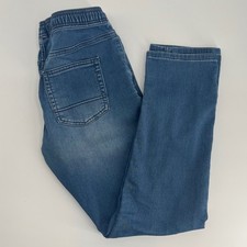 Cat  Jack Jogger Jeans Boys Size 14 Blue Denim Stretch Waist Casual