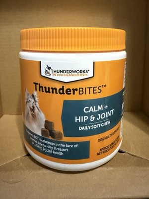 ThunderWorks ThunderBites Calm + Hip & Joint Soft Chews Adult Dogs 90 Ct