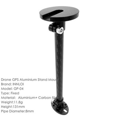 INNLOI Drone GPS Aluminium Fixed Anti Interference Stand Mount For CUAV V5+ Hex