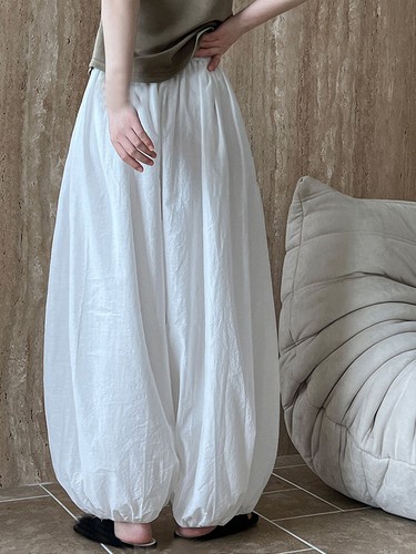 Pantalones Sueltos de Verano para Mujer Pierna Ancha Informales Harén Pantalones Cintura Elástica Nuevos - Imagen 4 de 8