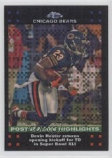 2007 Topps Chrome Postseason Highlights X-Fractor Devin Hester #TC110 HOF 05so