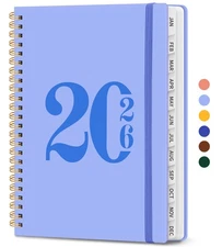 2026 Planner, Weekly and Monthly Calender Planner, Jan 2026 to Dec 2026, Hard...