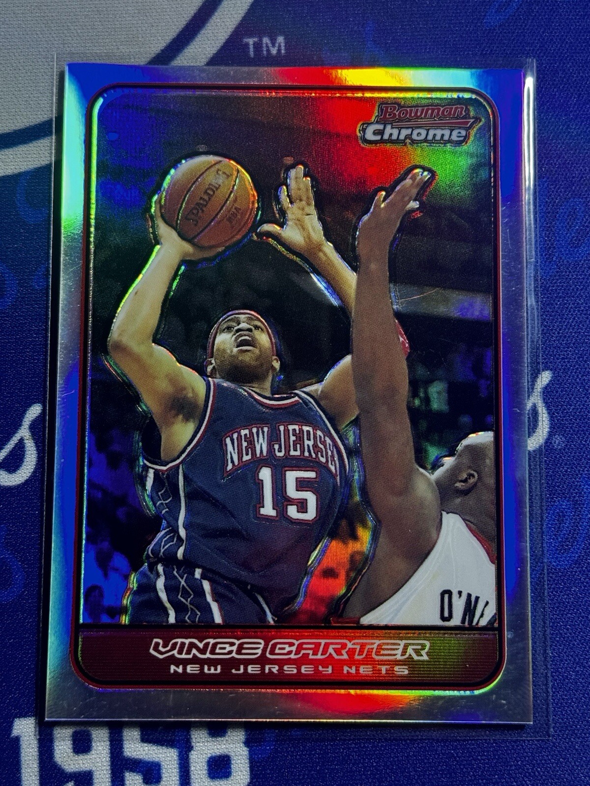 2006-07 Bowman Chrome #8 Vince Carter Refractor New Jersey Nets /249