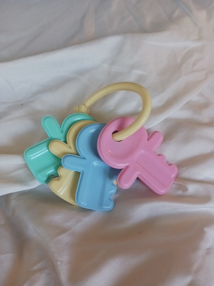 Vintage Baby Rattles Keys Bear Lot Of 4 eBay