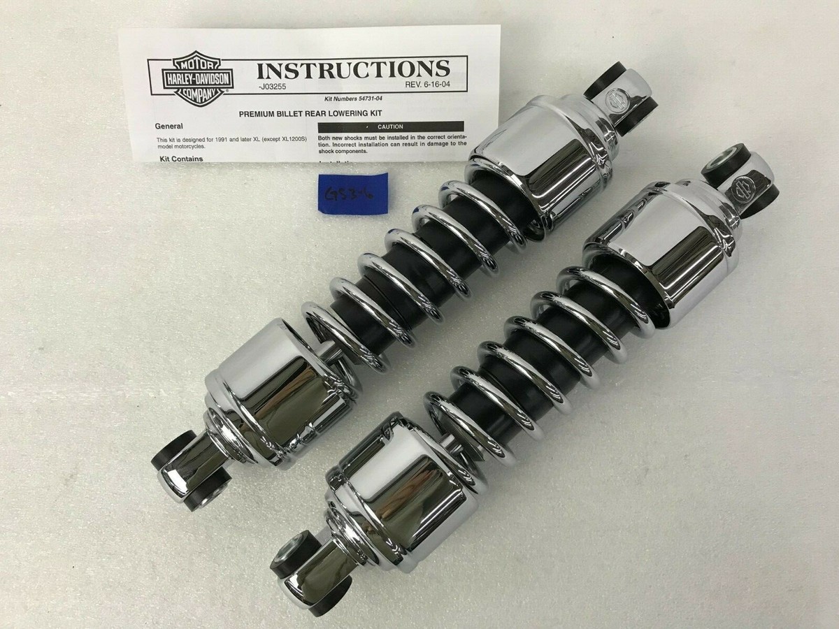 OEM Harley-Davidson XL Sportster Billet Low Profile Shocks 54731
