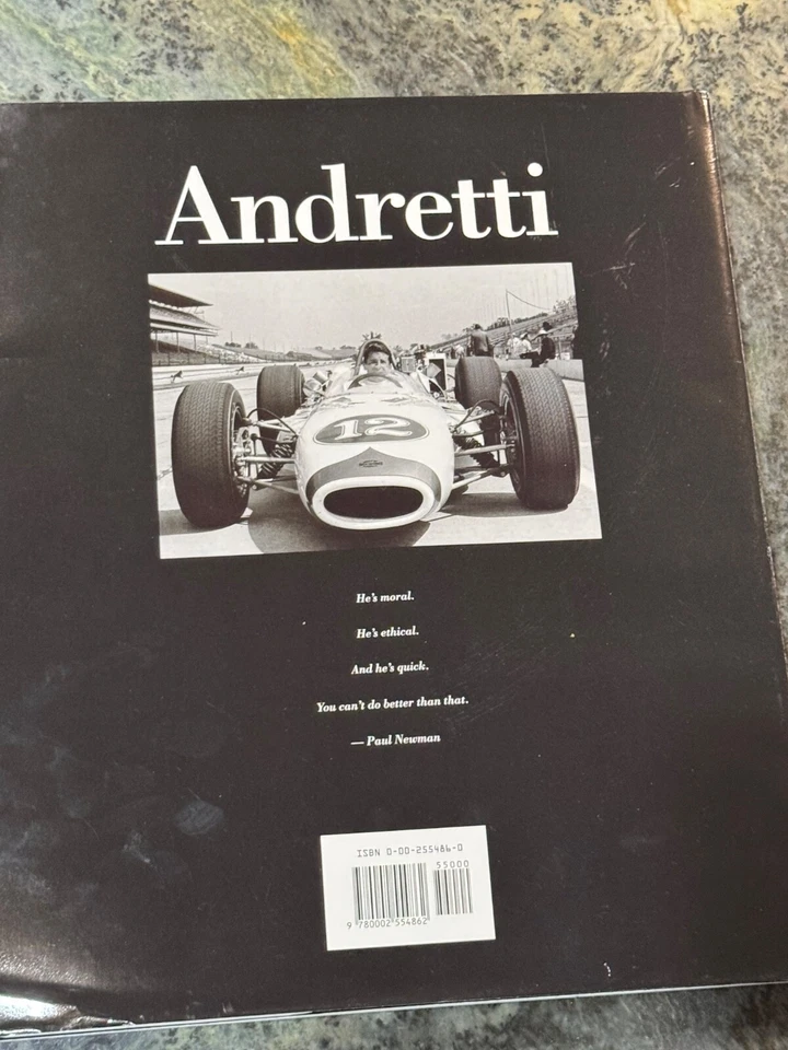 Rare Mario Andretti Limited Edition Texaco Print Ad Poster & Book - Image 4 of 4
