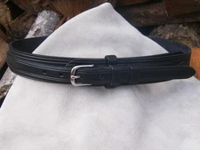 Hand Made English Bridle Leather Ranger Belt - Brass or Stainless 3/4" Buckle