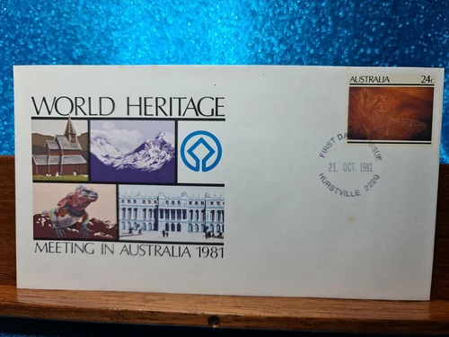 First Day Cover📮(PSE) World Heritage Meeting in Australia 1981📮Hurstville NSW