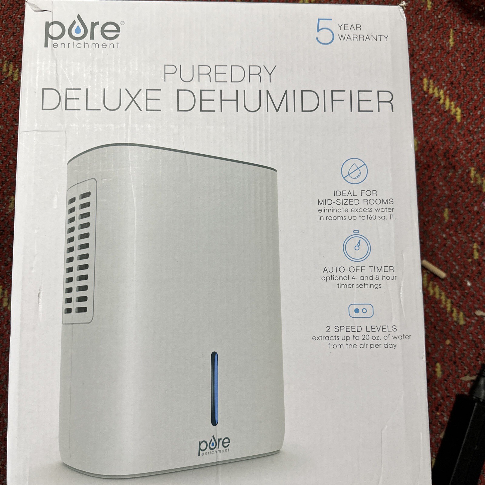 Pure Enrichment Dry Deluxe Dehumidifier White Cuisine reunionnaise