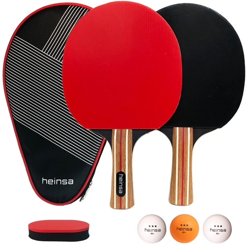 Mritrit Tischtennis Set Für 2 Spieler - Komplettset Mit 2 Schlägern, 3 Bällen & Tasche