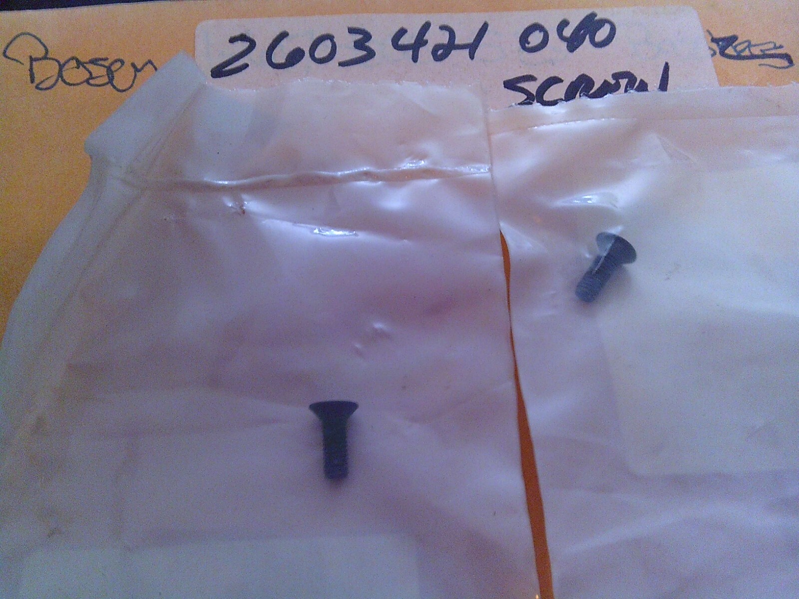 TWO !! Bosch Screws 2-603-421-040