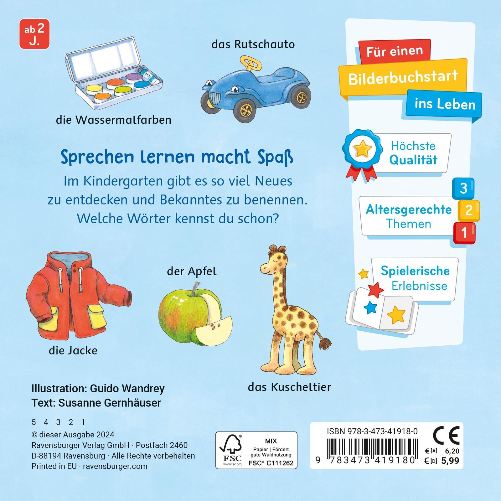 Thumbnail - Susanne Gernhäuser | Mein Bilder-wörterbuch: Kindergarten | Buch |