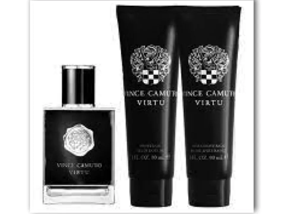 Vince Camuto Virtu Gift Set Men EDT 1.7 oz Aftershave Shower Gel 3 oz