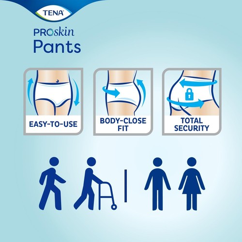 TENA Proskin Pants Maxi - Large - Case - 4 Packs of 10 - Incontinence Pants - Picture 4 of 10