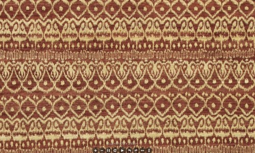 Spectacular Hand Knotted Area Rug Rare 9 X 12ft Rust Wool New Ikat A+ - Picture 7 of 9
