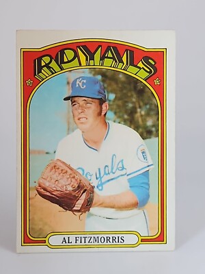 1972 Topps Baseball #339 Al Fitzmorris Vintage KC Royals MLB Trading ...