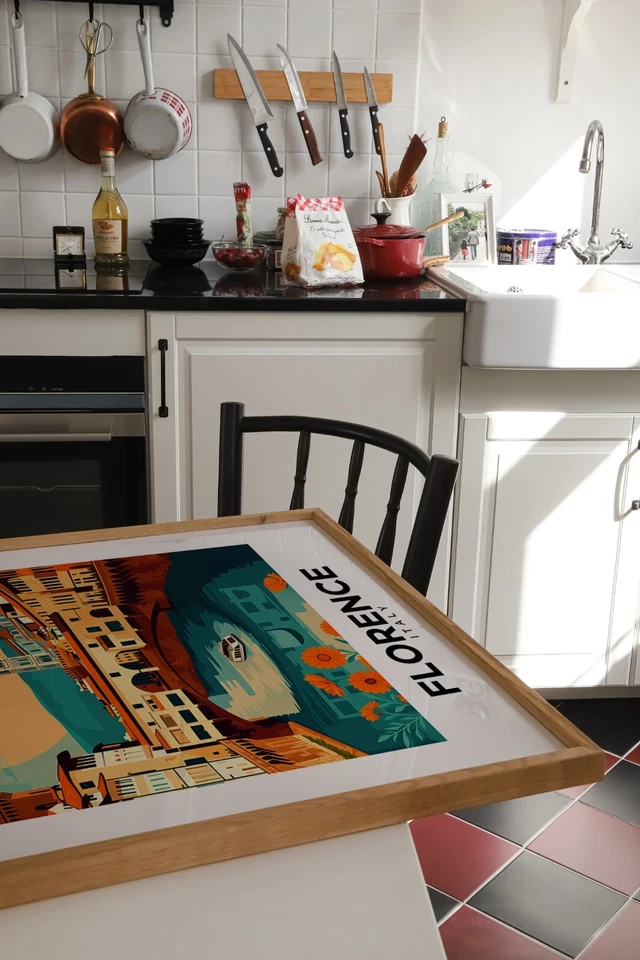 Florence Italy Vintage Style Travel Poster - Home Decor, Wall Art - Image 3 of 4