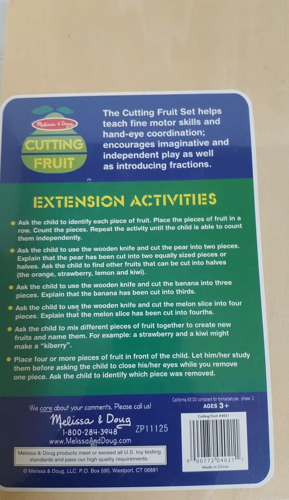 melissa & doug cutting fruit set