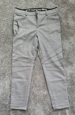 BOGNER Damen Hose grau schwarz Schurwolle Gr. 40 top