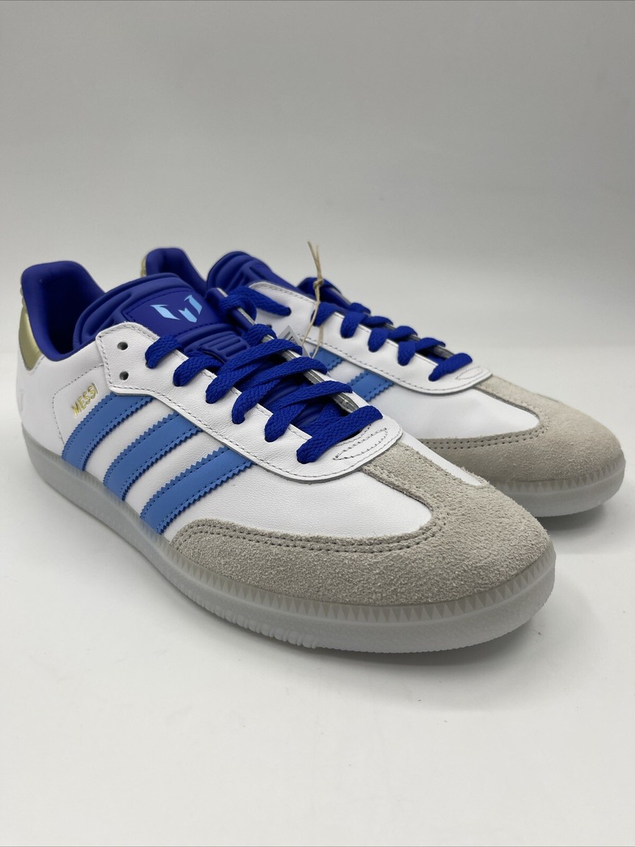 New Adidas Samba Messi Argentina White Blue Gold Size U. S Men’s 10 IG8134 NB New Adidas Samba Messi Argentina White Blue Gold Size U. S  main image 4