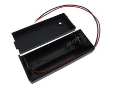 1 AA Size Non-Rechargeable/Rechargeable Battery Holder Wire Leads w/Switch