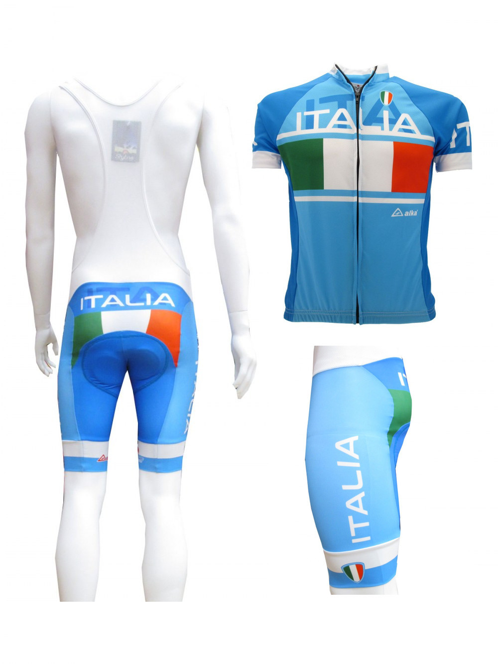 Calzoni Maglia Ciclismo Italia Divisa Azzurra Salopette abbigliamento bicicletta Calzoni Maglia Ciclismo Italia Divisa bicicletta Azzurra Salopette abbigliamento bicicletta Divisa 6c1ed2