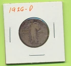 1926-D Silver Liberty Standing Quarter 25 Cents US Coin Denver