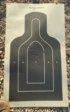 20x US Army 9mm Pistol Targets, 25 Meter E Silhouette M9. ($1.44/per) 23.5"x 39"