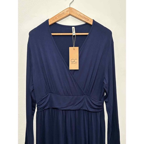 GRECERELLE Abito da donna primavera estate casual manica lunga blu navy XL - Foto 3 di 10