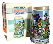Budweiser Sports Stein 1990 Gridiron Legacy CS128 Limited Edition Collectible 