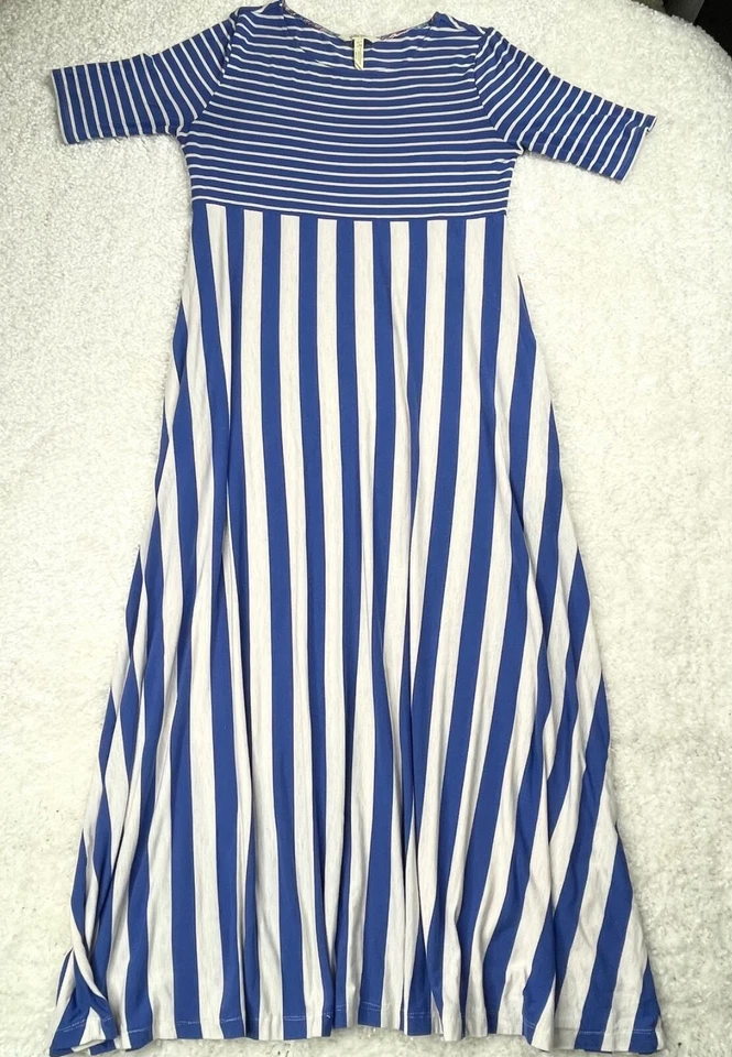 Matilda Jane The Road Ahead Maxi Striped Dress Womens Large - Image 4 of 4