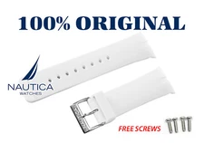 NAUTICA AUTHENTIC BAND STRAP WHITE 28mm A13600G N13524G A13524G N16533 N15649G