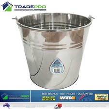 Stainless Steel Bucket with Handle 20Ltr Heavy Duty Quality 20L Marine Pail