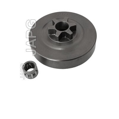 3/8"-6T Clutch Drum With Bearing For McCulloch & Partner Chainsaws - Fits Mac 738, 740, 842 Etc.-649279