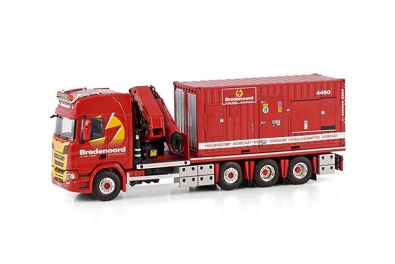 WSI 1/50 SCANIA コンテナ+ Palfinger WSI 1/50 Scania CR20H 8x2 Truck Palfinger PK65002-SH + 20ft