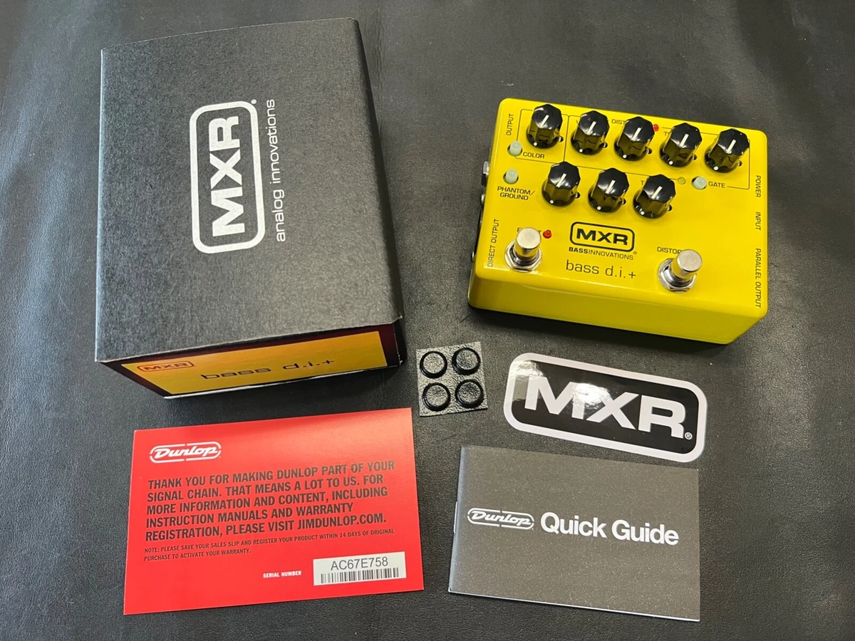 MXR M80 Bass D.I.+ Limited Edition Yellow Preamp Pedal w