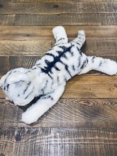 Vintage Mohair Steiff Cat Tiger Stripe Sleeping Laying Down NO Button 1950 s