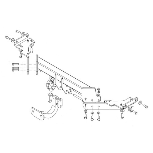 PCT Towbar for Kia Sportage 20162018 Flange Tow Bar eBay