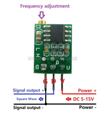 1Hz-6Khz Adjustable Signal Generator Square Wave generator NE555 Module NEW