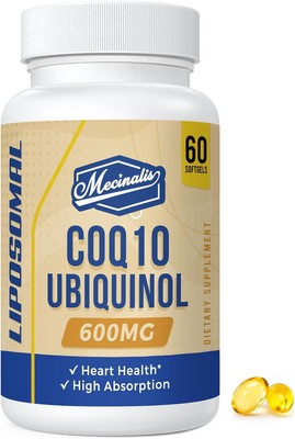 Liposomal CoQ10 Ubiquinol 600mg Softgels Superior Absorption Ubiquinol Supplemen