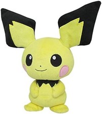Pokemon ALL STAR COLLECTION Pichu Plush Doll S Size Pocket Monster Stuffed Toy