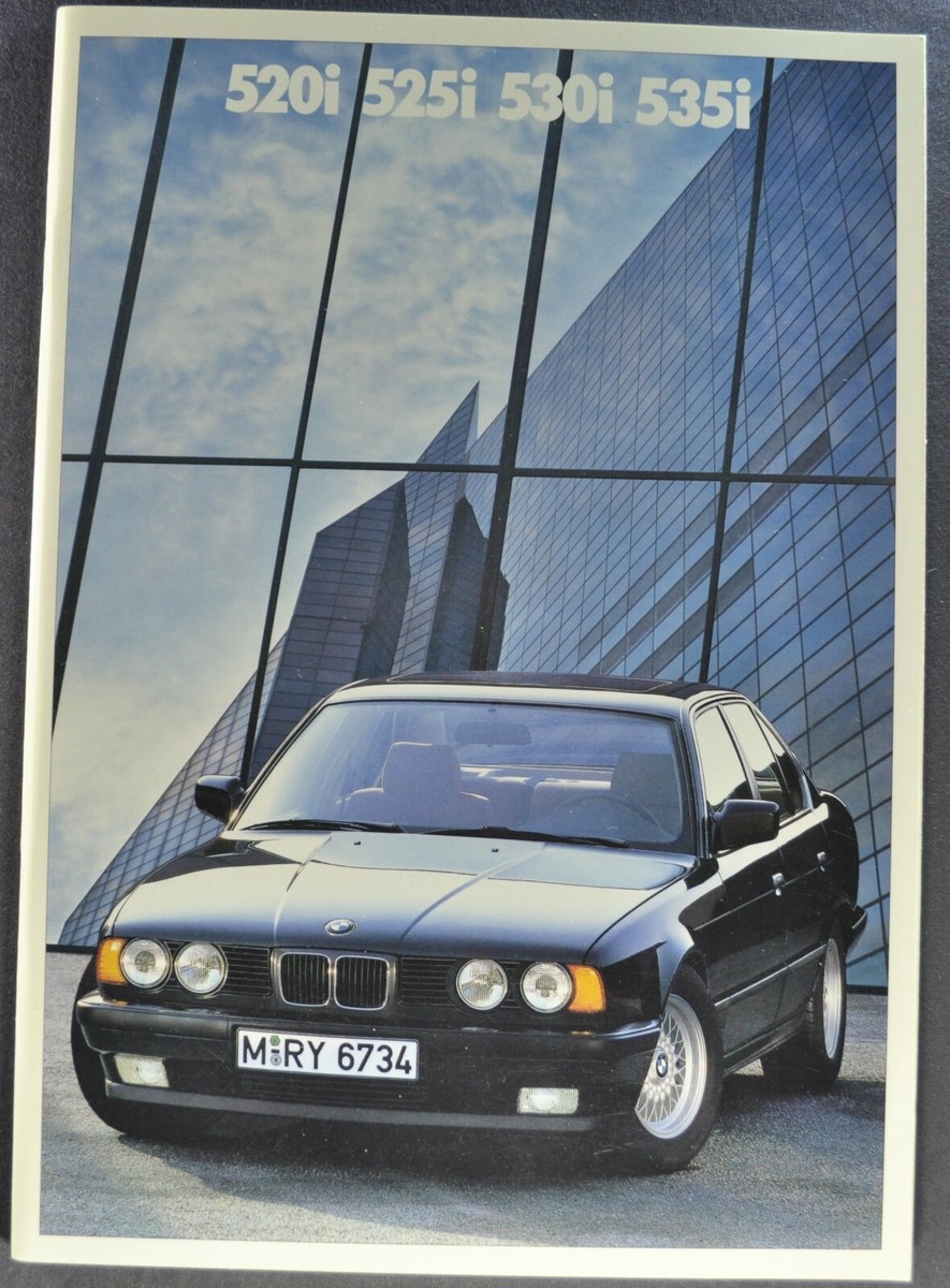 1988-1989 BMW 48pg Brochure 520i 525i 530i 535i Sedan Original 2