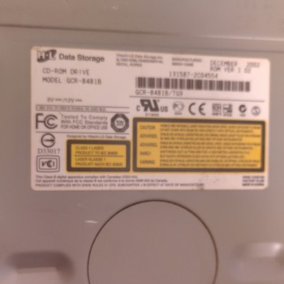 Hitachi-LG GCR-8481B 5.25'' Internal PATA/IDE CD-ROM Drive Beige/Silver