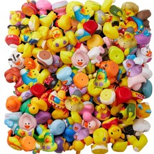 100 Pack Rubber Duck for Jeeps Ducking - 2" Bulk Floater Duck for Kids - Baby...