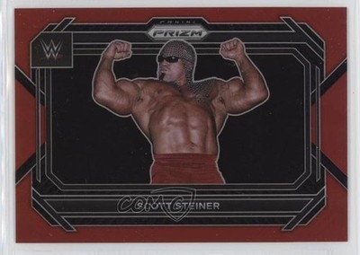 2023 Panini Prizm WWE Red Prizm 215/299 Scott Steiner #48 13wb
