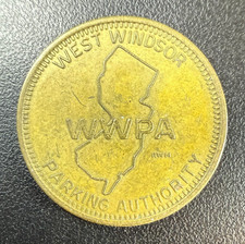 West Windsor Parking Authority, New Jersey parking token - WWPA - Free Shipping