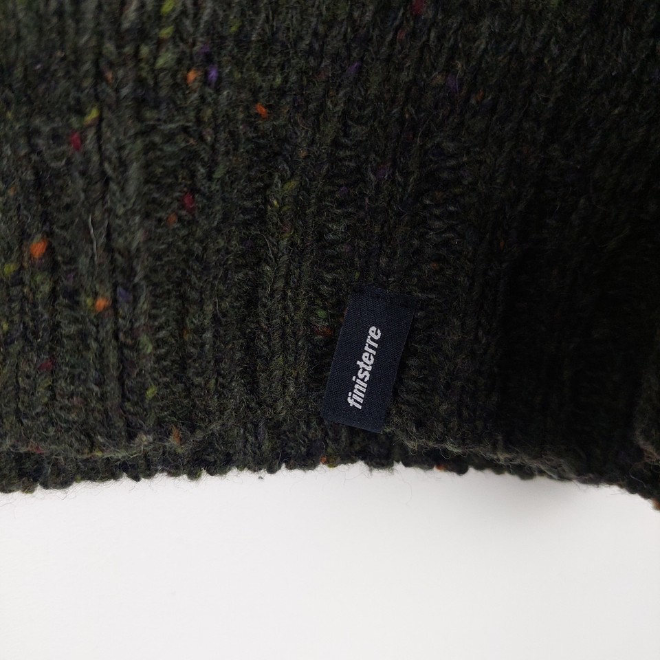 Finisterre Women's Dark Green Roll Neck Merino Wool Jumper Size 10 ...
